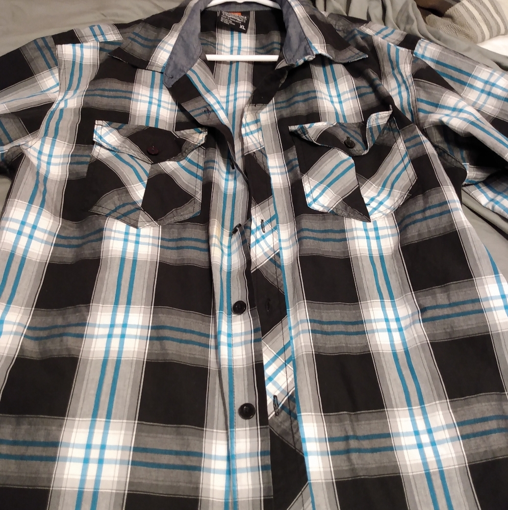 Worn once casual button down shirt